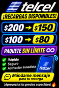 Recargas Telcel Baratas